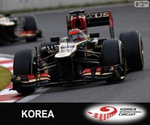 yapboz Kimi Räikkönen - Lotus - 2013 Kore Grand Prix, sınıflandırılmış 2º